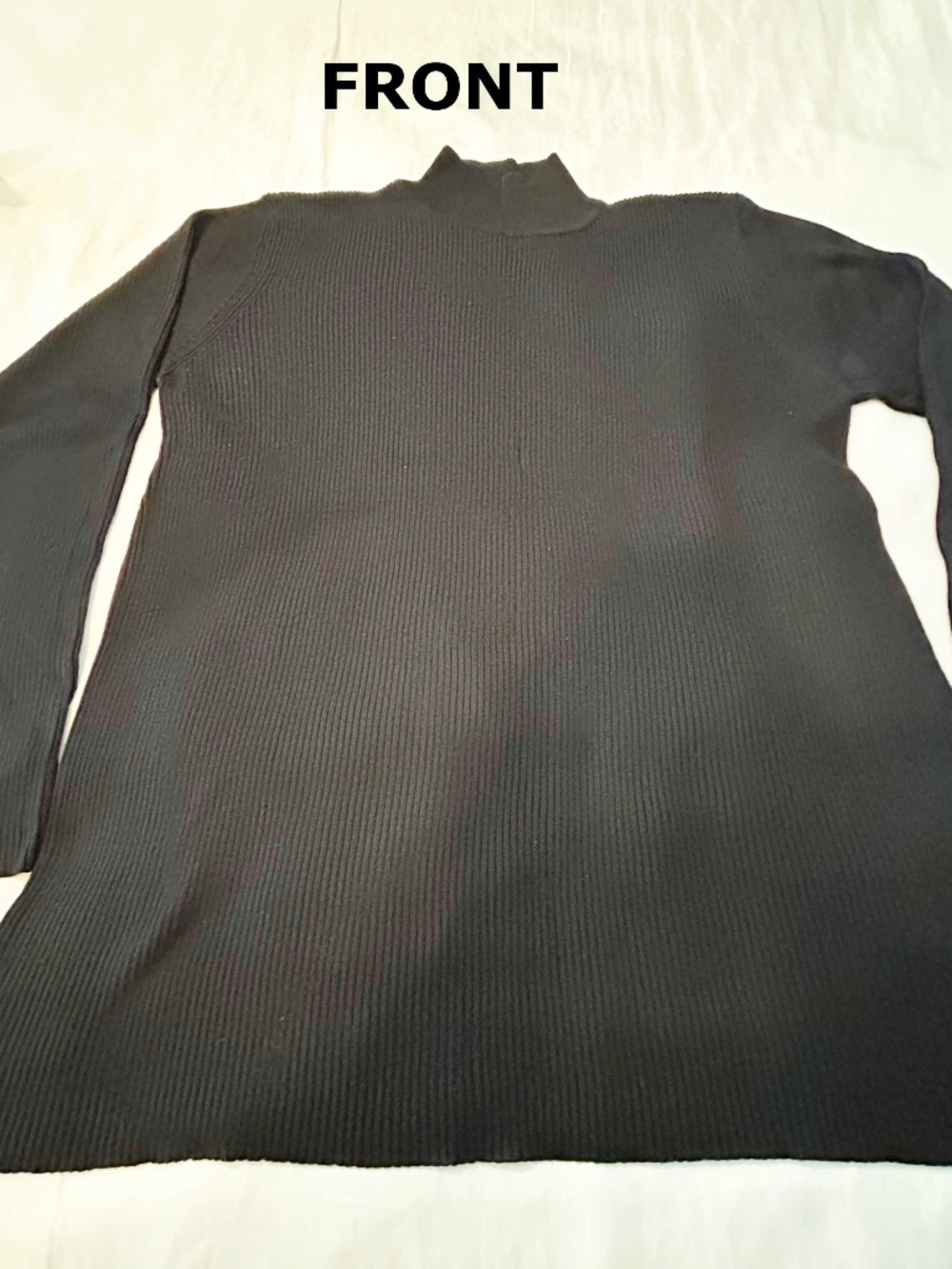 SWEATER, SILK 100%, SIZE 3XL, BLACK, MOCK NECK, LONG SLEEVES, NORDSTROM, TAGS ON